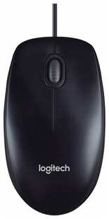 Мышь Logitech M90 black (USB1.1, оптическая, 1000dpi, 2but) (910-001970) 538166012