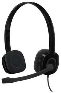 Гарнитура Logitech Headset H151 Stereo black ( 1 x 3.5мм, кабель 1.8м) (981-000590) 538166073
