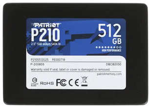 Накопитель PATRIOT SSD 512Gb P210 2.5'' SATA III (P210S512G25) SSD 512Gb P210 2.5″ SATA III (P210S512G25) 538166909