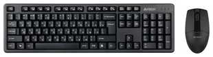 Комплект (клавиатура+мышь) беспроводной A4Tech 3330N black (USB, Multimedia, 1200dpi) (3330N) 538168933