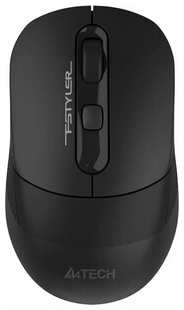 Мышь беспроводная A4Tech Fstyler FB10C black (USB, оптическая, 2400dpi, 6but) (FB10C STONE BLACK) 538168935