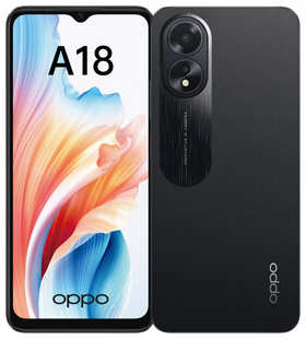 Смартфон OPPO A18 4/128 черный 538177628