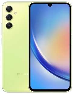 Смартфон Samsung Galaxy A34 5G SM-A346 6/128Gb 2Sim зеленый лайм 538178886
