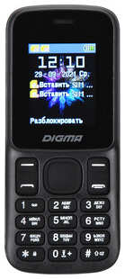 Мобильный телефон Digma A172 Linx 32Mb черный моноблок 2Sim 1.77'' 128x160 GSM900/1800 microSD max32Gb A172 Linx 32Mb черный моноблок 2Sim 1.77″ 128x160 GSM900/1800 microSD max32Gb 538228172