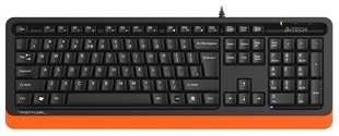 Клавиатура A4Tech Fstyler FKS10 черный/оранжевый USB (FKS10 ORANGE) 538242647
