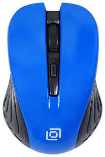 Мышь Oklick 545MW черный/синий оптическая (1600dpi) беспроводная USB для ноутбука (4but) (368630) 538243429