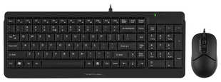 Комплект клавиатура и мышь A4Tech Fstyler F1512 клав-черный мышь-черный USB 538245529