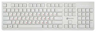 Клавиатура Oklick 505M белый USB slim (1196547) 538249506
