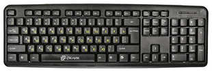 Клавиатура Oklick 130M черный USB (337077) 538249525