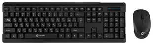 Комплект (клавиатура+мышь) беспроводной Oklick 230M клавиатура:черный, мышь:черный USB беспроводная (412900) 538249526