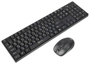Комплект (клавиатура+мышь) беспроводной Oklick 210M клавиатура:, мышь: USB беспроводная (612841)