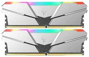 Память оперативная NeTac Shadow RGB DDR4-3200 16GB (8GB x 2) C16 RGB Silver 538255130