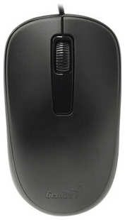 Мышь Genius DX-125, USB, чёрная (black, optical 1000dpi, подходит под обе руки) new package 538255221