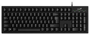 Клавиатура проводная Genius мультимедийная SlimStar 100. 12 мультимидийных клавиш, USB, поддержка приложения Key support, кабель 1.5 (31300005419) 538260265