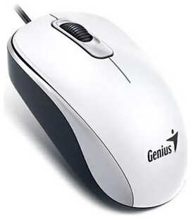 Мышь Genius DX-120 ( Cable, Optical, 1000 DPI, 3bts, USB ) White (31010010401) 538260280