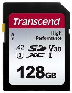 Карта памяти Transcend 128GB SD Card UHS-I U3 A2 V30 (TS128GSDC330S) 538261245