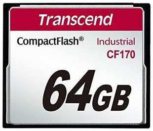 Карта памяти Transcend 64GB, CF Card, MLC, Embedded (TS64GCF170) 538261247
