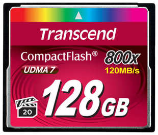 Карта памяти Transcend 128GB Compact Flash 800x (TS128GCF800)