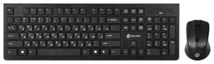 Клавиатура + мышь Oklick 250M клав:черный мышь:черный USB беспроводная slim (997834) 538263600