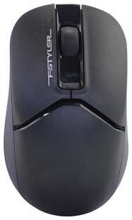 Мышь A4Tech Fstyler FB12 черный оптическая (1200dpi) беспроводная BT/Radio USB (3but) (FB12 BLACK) 538263772