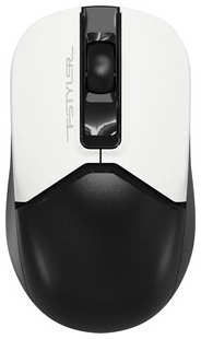 Мышь A4Tech Fstyler FB12 белый/черный оптическая (1200dpi) беспроводная BT/Radio USB (3but) (FB12 PANDA) 538263777