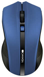 Мышь Canyon MW-5 2.4GHz wireless Optical Mouse with 4 buttons, DPI 800/1200/1600, Blue, 122*69*40mm, 0.067kg (CNE-CMSW05BL) 538269706
