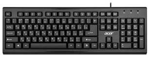 Клавиатура Acer OKW120 черный USB Multimedia (ZL.KBDEE.006) 538277385
