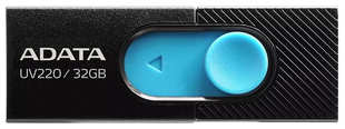 Флеш Диск A-DATA 32Gb UV220 AUV220-32G-RBKBL USB2.0 черный/синий 538293049