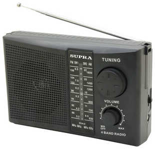 Радиоприемник Supra ST-10 черный 538293147