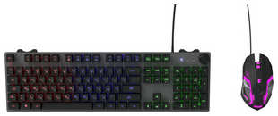 Клавиатура + мышь GMNG GMNG 500GMK клав:серый/черный мышь:черный/серый USB Multimedia LED (1546797) 538293638