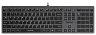 Клавиатура A4Tech Fstyler FX60 серый USB slim LED (FX60 GREY / WHITE) 538293691