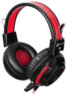 Наушники с микрофоном Oklick HS-G300 ARMAGEDDON черный/красный 2.3м мониторные оголовье (337457) 538293796