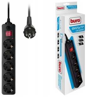 Сетевой фильтр Buro 500SH-3-B 3м (5 розеток) черный 538400468