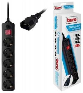Сетевой фильтр для ИБП Buro 500SH-1.8-UPS-B 1.8м (5 розеток) черный, IEC320 538400480