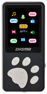 MP3 плеер Digma S4 8Gb black/grey 538410722