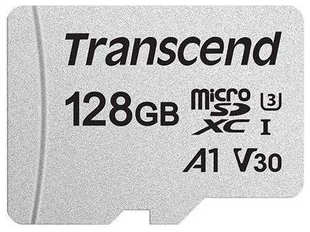 Карта памяти Transcend 128GB microSDXC Class 10 UHS-I U3, V30, A1, (без адаптера), TLC (TS128GUSD300S)