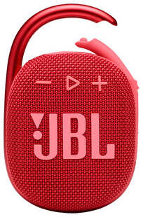 Портативная колонка JBL Clip 4 JBLCLIP4RED (моно, 5Вт, Bluetooth, 10 ч) красный 538736341
