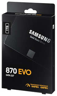 SSD накопитель Samsung 1TB 870 EVO, V-NAND, 2.5'', SATA III, [R/W - 560/530 MB/s] 1TB 870 EVO, V-NAND, 2.5″, SATA III, [R/W - 560/530 MB/s] 538746606