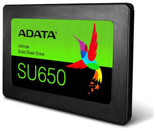 SSD накопитель ADATA 480GB Ultimate SU650, 2.5'', SATA III, [R/W - 520/450 MB/s] 3D-NAND TLC 480GB Ultimate SU650, 2.5″, SATA III, [R/W - 520/450 MB/s] 3D-NAND TLC 538746835