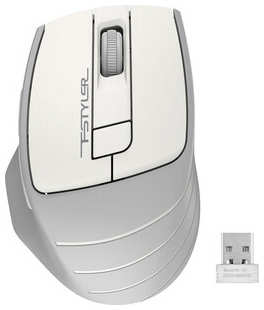 Мышь A4Tech Fstyler FG30 белый/серый оптическая (2000dpi) беспроводная USB (6but) 538760241