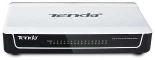 Коммутатор Tenda S16 (16 портов Ethernet 10/100 Мбит/сек, IEEE 802.3 10Base-T, 802.3u 100Base-TX, 802.3x Flow Control) (S16)