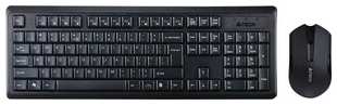 Комплект клавиатура и мышь A4Tech V-Track 4200N клав-черный мышь-черный USB беспроводная Multimedia 538760468