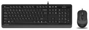 Комплект клавиатура и мышь A4Tech Fstyler F1010 клав-черный/серый мышь-черный/серый USB Multimedia 538760481