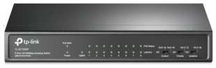 Коммутатор TP-Link TL-SF1009P (9 портов Ethernet 10/100 Мбит/сек, PoE: 8шт.х30 Вт (макс. 65Вт)) (TL-SF1009P) 538760521