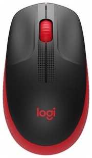 Мышь Logitech M190 красный/черный оптическая (1000dpi) беспроводная USB (2but) 538760739