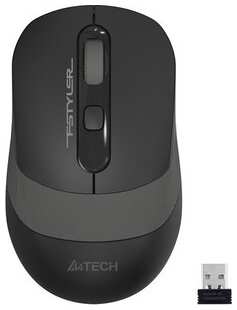 Мышь A4Tech Fstyler FG10 черный/серый оптическая (2000dpi) беспроводная USB (4but) 538760755