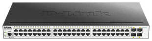 Коммутатор D-Link DGS-3000-52L/B1A 48G 4SFP управляемый 538760909