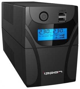 1030299 Ippon Back Power Pro II 500 New 300Вт 500ВА black (1030299) 538761009