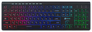 Клавиатура Oklick 490ML черный USB slim Multimedia LED 538764157