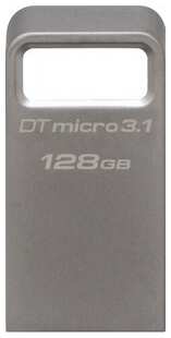 Флеш-диск Kingston 128Gb DataTraveler Micro 3.1 DTMC3/128GB USB3.1 серебристый 538769665
